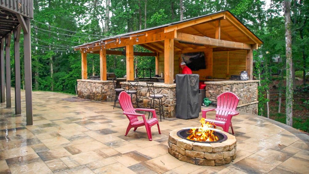 Behind the Scenes on this Kennesaw GA Outdoor Kitchen 7