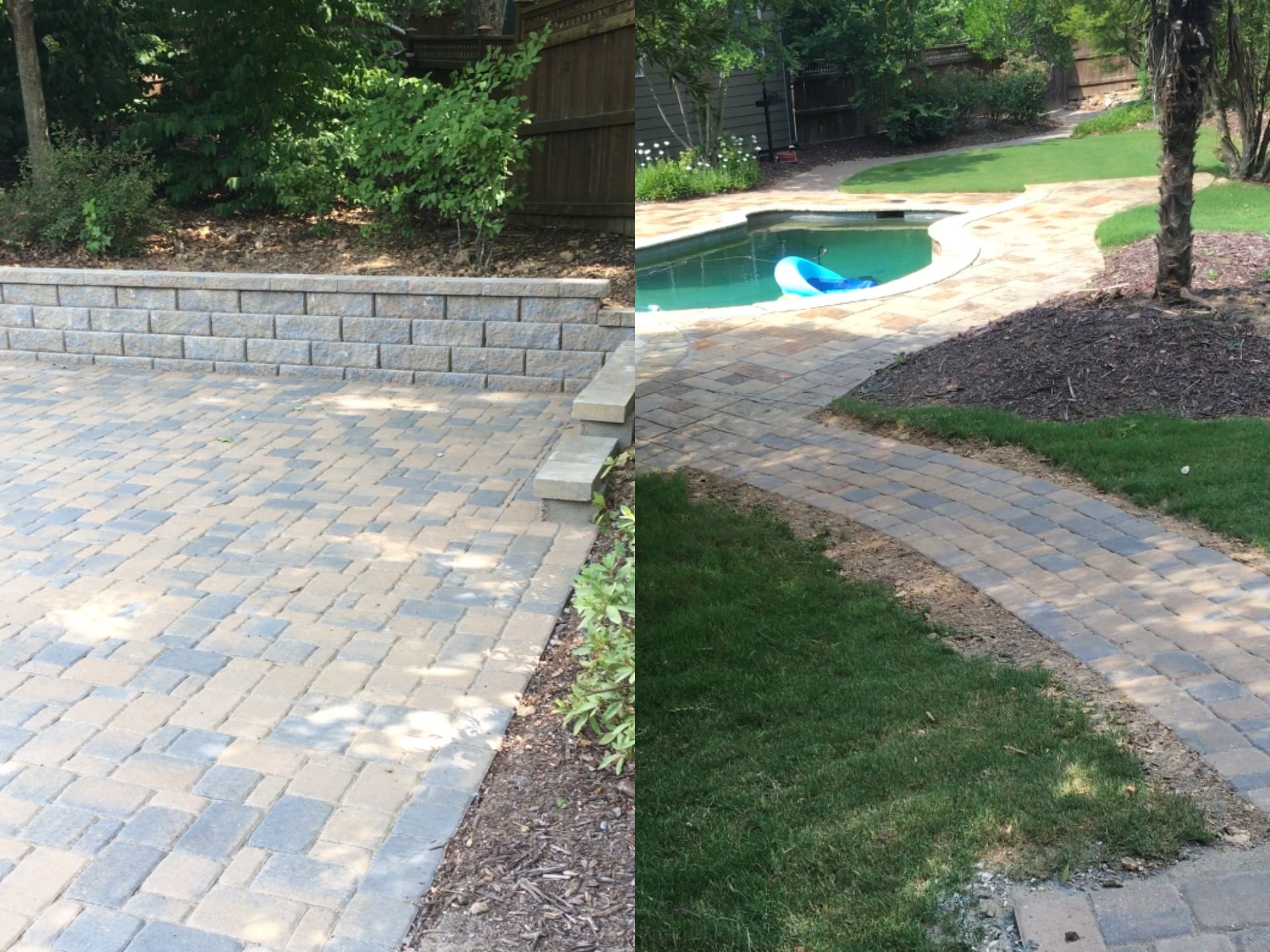 Schultz Family Paver Patio & Retaining Wall Project - Acworth, GA (1)